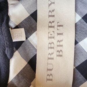 Burberry Brit Black heavy wool trench coat